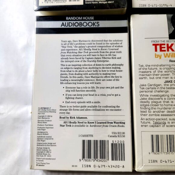 4 New Star Trek Related Audiobooks on Cassette Vintage Sealed - Picture 10 of 14